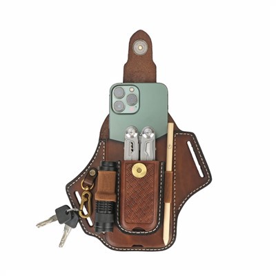 Multitool Leather Sheath For Belt EDC Pocket Organizer